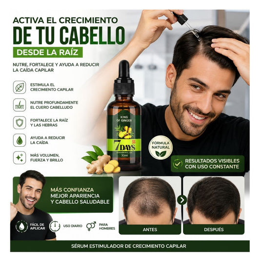 Serum diseñado para recuperar el crecimiento natural de tu cabello desde la raíz